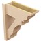 Ekena Millwork 8-in W x 20-in D x 24-in H Balboa Trad Rough Cedar Woodgrain TimberThane Outlooker, Primed Tan OUTUR080X20X24BOA04RCPR - alternate 2